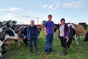 James Tweedie with with his parents, Gordon and Margaret